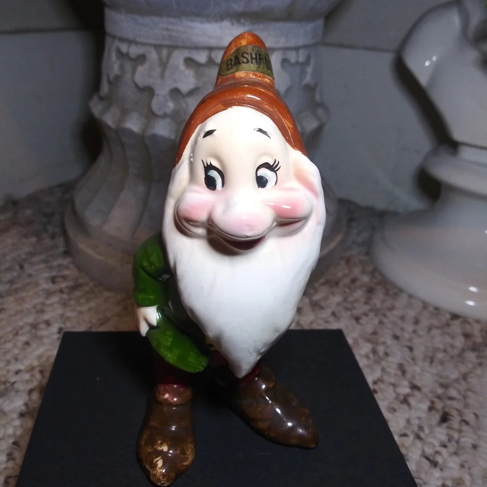Disney Rare Vintage Mid-Century Snow White & The Seven Dwarfs Bashful Figurine
